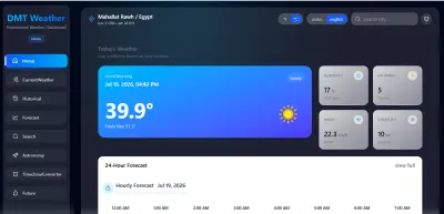 موقع طقس متكامل weather application
