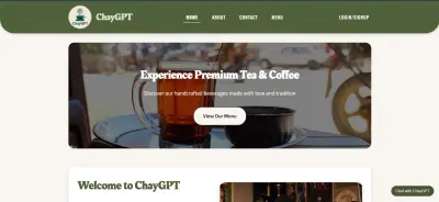 موقع شاي جيبيتي - Chay-GPT Website