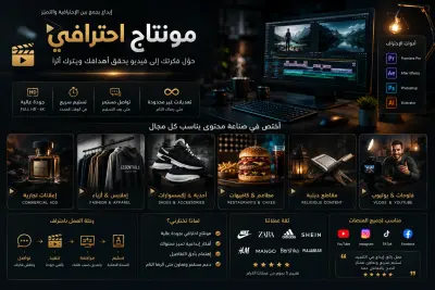 مونتاج احترافي فديوهات جاهزة للنشر ع السوشيال ميديا
