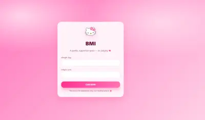 BMI Supportive Web Application