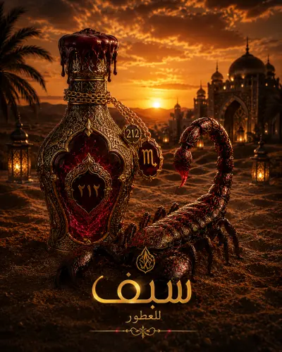 صور من فديو اعلان لبراند عطور من تصميمي