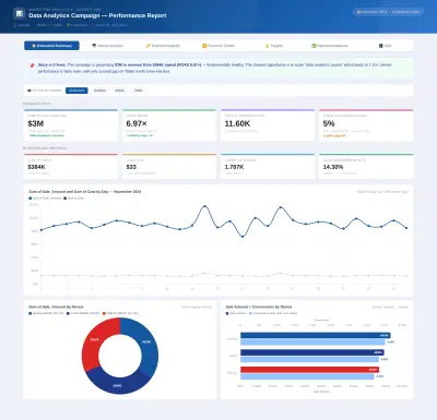 Data Analytics Campaign - Performance Report