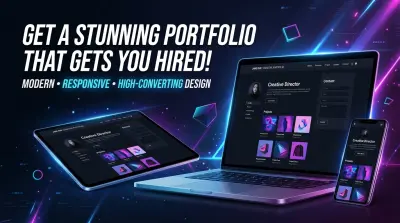 إنشاء و تصميم Portfolio عصري وجذاب يعرض أعمالك باحترافية