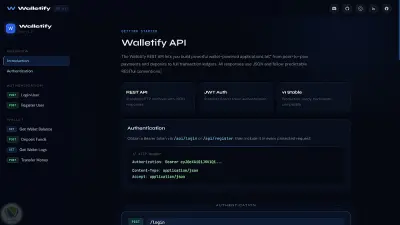💳 Walletify API — نظام محفظة رقمية متكامل مبني باستخدام Laravel 11