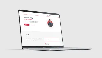 موقع بورتفوليو احترافي بـ HTML و CSS و JavaScript