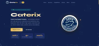Caterix Landing Page Portifolio مطعم
