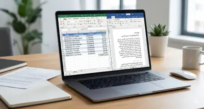 إدخال بيانات، تنسيق ملفات Excel وتفريغ نصوص بدقة عالية