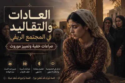 مقال اجتماعي نقدي عن العادات والتقاليد في المجتمع الريفي