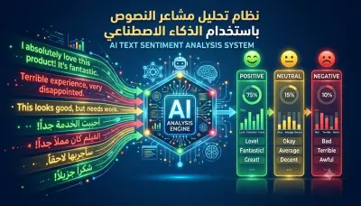 سأبني لك نظام تحليل مشاعر النصوص باستخدام الذكاء الاصطناعي
