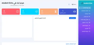 داش بورد لتلقي شكاوي الطلاب