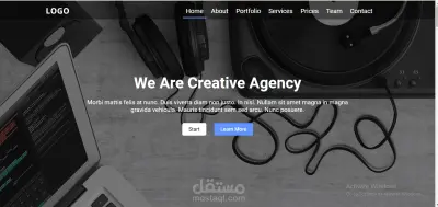 A modern website was developed to showcase the creative agency's services