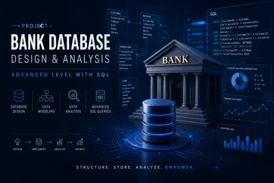 مشروع نظام إدارة قواعد بيانات بنكي متكامل (Banking System)