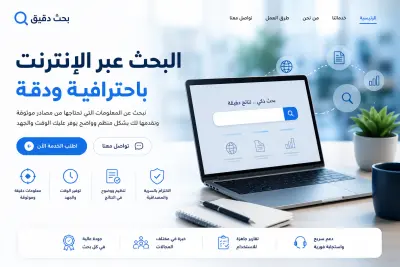 البحث عبر الإنترنت وجمع المعلومات من مصادر موثوقة