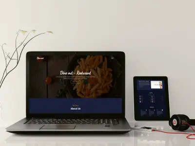 تصميم واجهة أمامية لمطعم "Front-end"