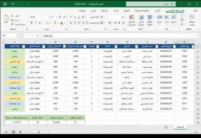 تنسيق وتنظيم جداول Excel بشكل احترافي وسريع