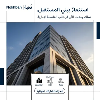 تصميم إعلاني تسويقي لعقارات "نخبة".