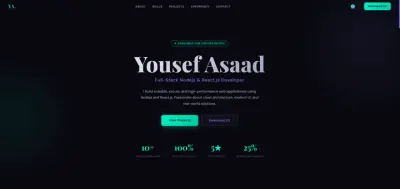 بورتفوليو احترافي لمطور Full-Stack