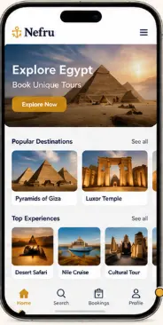 صورة العمل NEFRU — Tourist & Tour Guide Booking Platform