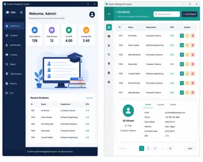 صورة العمل Student Management System