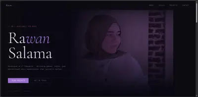 موقع بورتفوليو شخصي