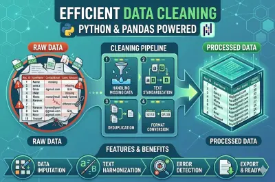 تنظيف ومعالجة البيانات باستخدام Python وPandas (Data Cleaning & Preprocessing)