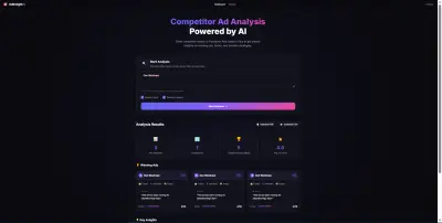 AI-Powered Ad Competitor Analysis Agent