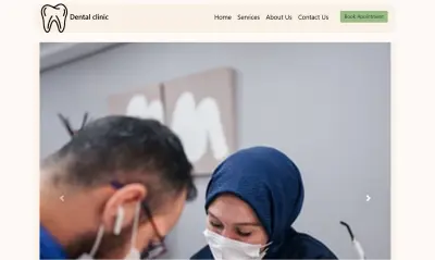 تطوير موقع عيادة اسنان إلكترونية