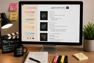 كتابة سكريبت احترافي للمحتوى المرئي Professional Script Writing