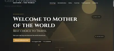 Mother of the World – Responsive Egypt Travel Website
