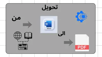 تحويل الوثائق والمستندات من Word الى PDF