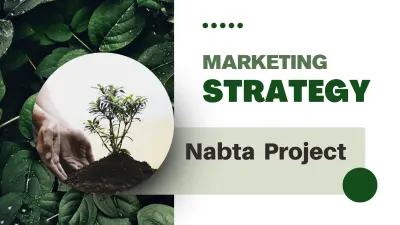 إعداد استراتيجية تسويقية متكاملة لمشروع " نبتة " (Case Study)