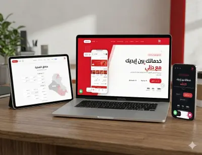 موقع تعريفي احترافي مع لوحة تحكم مخصصة لقطاع الخدمات والتوصيل | Corporate Website & Dashboard