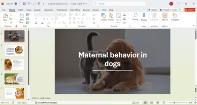 تصميم عرض PowerPoint أكاديمي احترافي لطالب جامعي