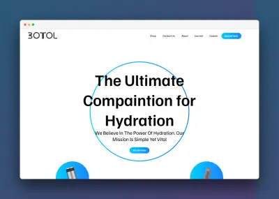 تصميم وتطوير صفحة هبوط تفاعلية ومتجاوبة (Botol Landing Page)