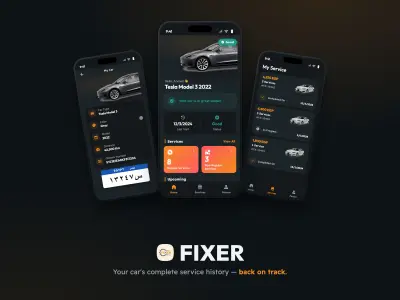 Fixer - تطبيق متابعة وسجل صيانة السيارات (Flutter)