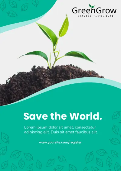 شعار شركة Green Grow للاسمدة الطبيعية