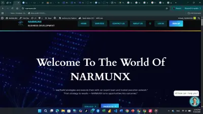 بناء و تطوير موقع شركة NARMUNX