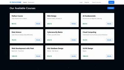 متجر إلكتروني ديناميكي (Dynamic E-commerce Store)