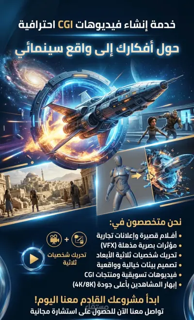 إنشاء فيديوهات CGI احترافية بالذكاء الاصطناعي لعرض المنتجات والإعلانات بشكل سينمائي