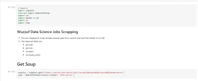 تطوير مشروع Web Scraping لاستخراج وتحليل بيانات الوظائف من موقع Wuzzuf
