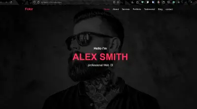 Fokir | Minimalist Portfolio Website with Advanced Portfolio Filtering