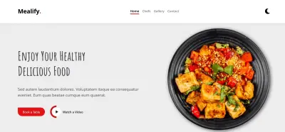 Mealify | Premium & Fully Responsive Restaurant Landing Page