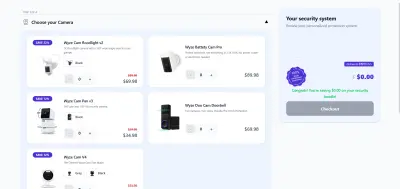 Full-Stack Home Security Bundle Builder