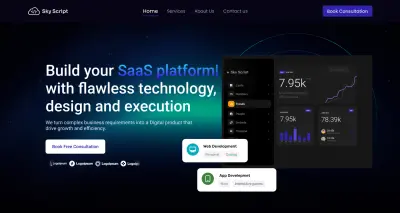 Sky Script ( Website for software company)