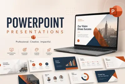 تصميم عروض PowerPoint احترافية وعصرية