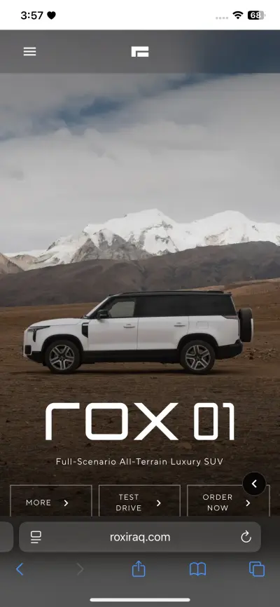 ROX Iraq – Luxury SUV Automotive Website