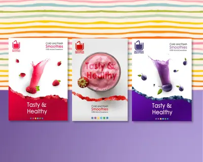 تصميم هوية بصرية  - Branding Healthy & Tasty