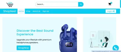 Modern Electronics Store Website Design
