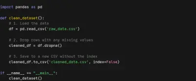 Python Script to Clean a CSV Dataset