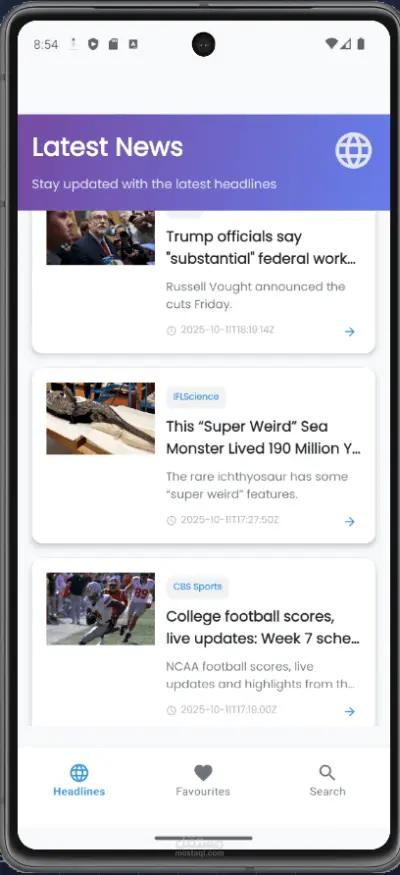 Advanced News App
